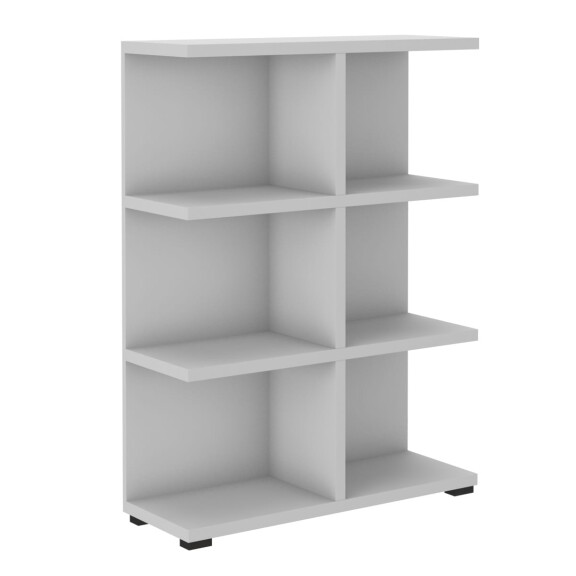 Regał otwarty niski biblioteczka 112 cm More 06 Szary