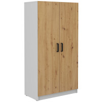 Szafa biurowa z półkami na dokumenty Malta 107 2D Dąb Artisan/Szary