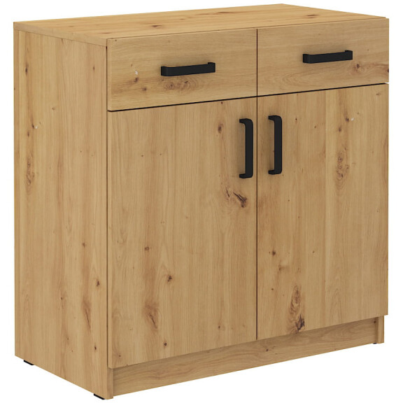 Szafka biurowa z szufladami Malta 105 2F 2S Dąb Artisan