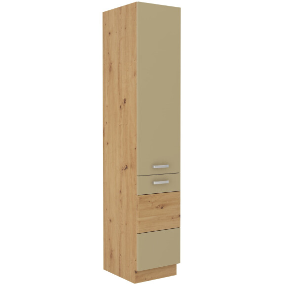 Wysoka szafka kuchenna słupek ARTISAN HG 40 DK-210 2F Cappucino/Dąb Artisan