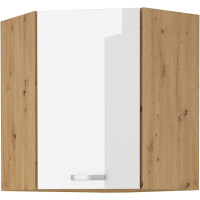 Szafka kuchenna wisząca górna narożna ARTISAN HG 58x58 GN-90 1F Biały/Dąb Artisan