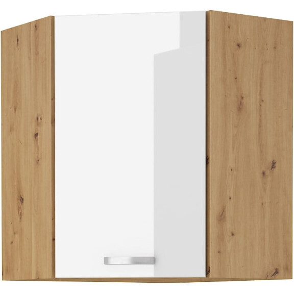 Szafka kuchenna wisząca górna narożna ARTISAN HG 58x58 GN-90 1F Biały/Dąb Artisan