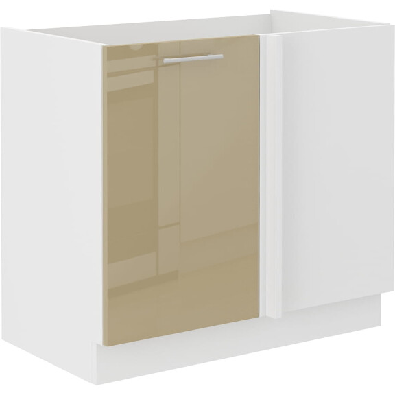 Szafka kuchenna dolna narożna dostawna LARA 105 ND 1F Cappucino/Biały