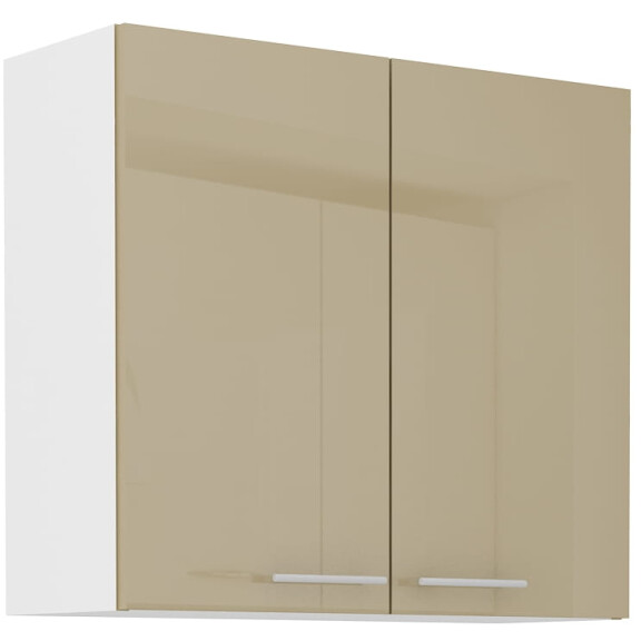 Szafka kuchenna wisząca górna LARA 80 G-72 2F Cappucino/Biały