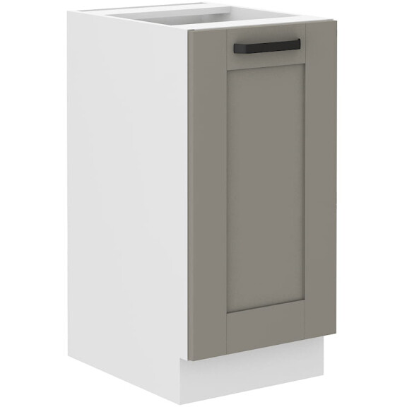 Szafka kuchenna dolna LUNA 40 D 1F BB Gliniasty Szary/Biały