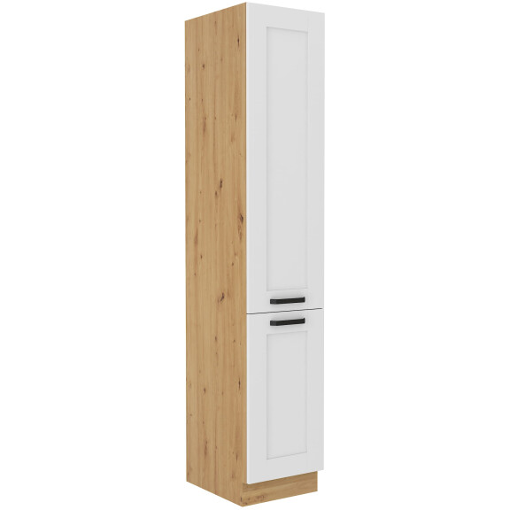Wysoka szafka kuchenna słupek LUNA 40 DK-210 2F Biały/Dąb Artisan