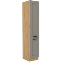 Wysoka szafka kuchenna słupek LUNA 40 DK-210 2F Gliniasty Szary/Dąb Artisan