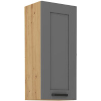 Szafka kuchenna wisząca górna LUNA 40 G-90 1F Szary/Dąb Artisan