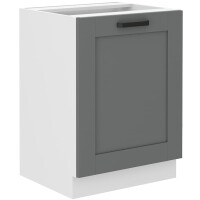 Szafka kuchenna dolna LUNA 60 D 1F BB Szary/Biały