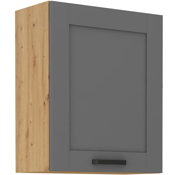 Szafka kuchenna wisząca górna LUNA 60 G-72 1F Szary/Dąb Artisan
