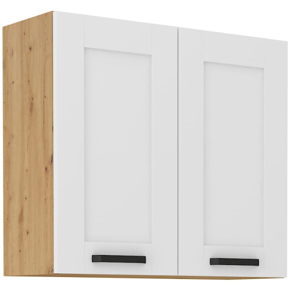 Szafka kuchenna wisząca górna LUNA 80 G-72 2F Biały/Dąb Artisan