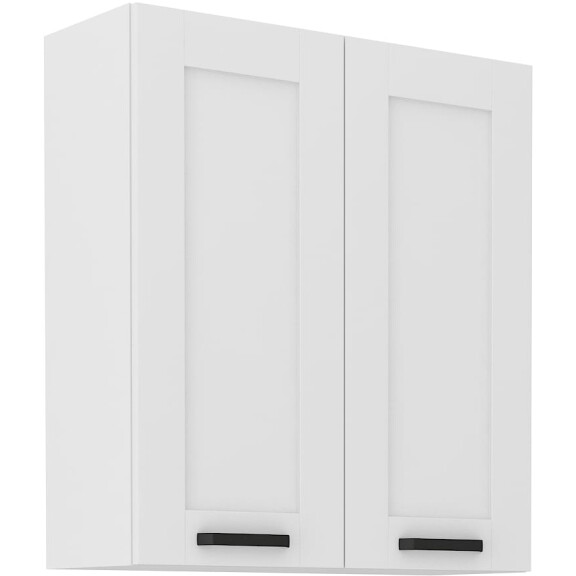 Szafka kuchenna wisząca górna LUNA 80 G-90 2F Biały/Biały