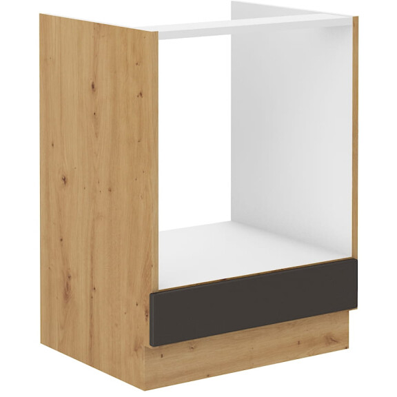 Szafka kuchenna dolna pod piekarnik STILO 60 D GAZ Grafit/Artisan