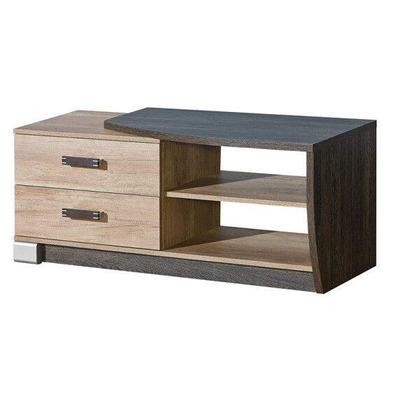 Szafka RTV pod telewizor z szufladami do salonu prawa Romero R3P 2S Dąb Canyon/Arusha