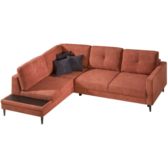 Narożnik z funkcją spania i pojemnikiem na pościel lewy Costa Rudy