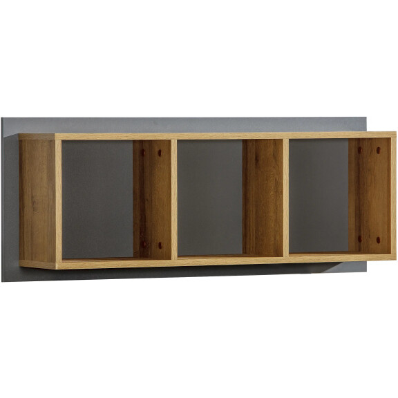 Wiszący regał  104,5 cm do pokoju młodzieżowego Werso W12 Dąb Riveria Antracyt