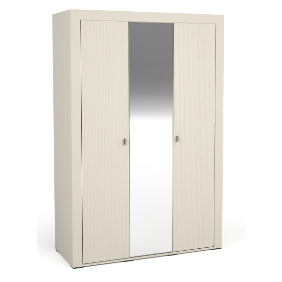 Szafa trzydrzwiowa z lustrem Mossa MO2 Cashmere/Dąb Whisky