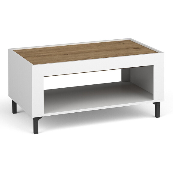 Stolik kawowy do salonu Mossa MO9 Biały/Dąb Whisky