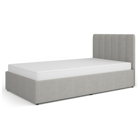 Łóżko jednoosobowe młodzieżowe 120x200 Mossa MO12 Szare