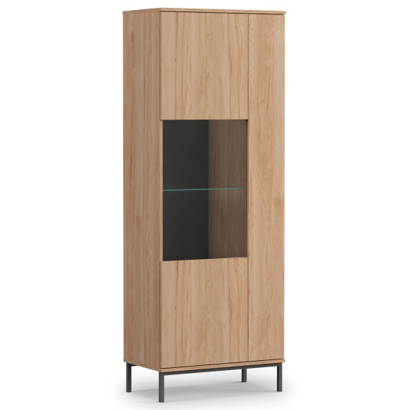 Witryna do salonu z LED WIT70 Querty Hikora