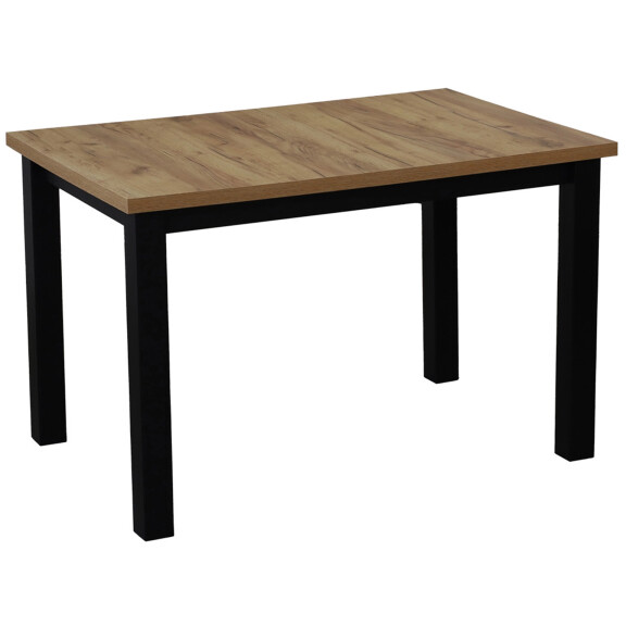 Stół do kuchni jadalni LAP 120x80 Czarny/Dąb Craft