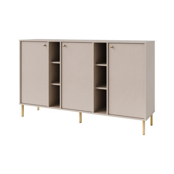Komoda trzydrzwiowa do salonu Sakai 2 3F T823 Beżowy