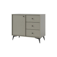 Komoda z szufladami do salonu Sakai 1 1F 3S T814 Eukaliptus