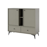 Komoda z szufladami do salonu Sakai 1 2F 2S T825 Eukaliptus