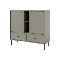 Komoda z szufladami do salonu Sakai 2 2F 2S T825 Eukaliptus