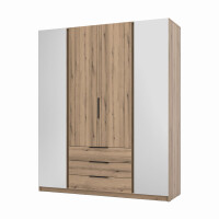 Szafa do przedpokoju 4-drzwiowa z lustrem i szufladami Dravero EV/EV 2L 2F 3S