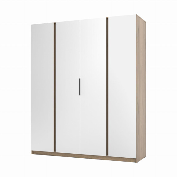 Szafa do przedpokoju i sypialni 4-drzwiowa z lustrem Dravero EV/EV 4L