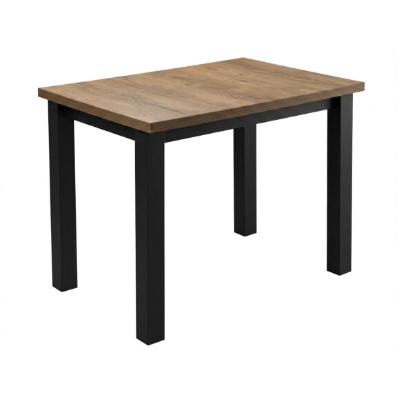 Stół do kuchni jadalni LAP 100x70 Czarny/Dąb Lefkas