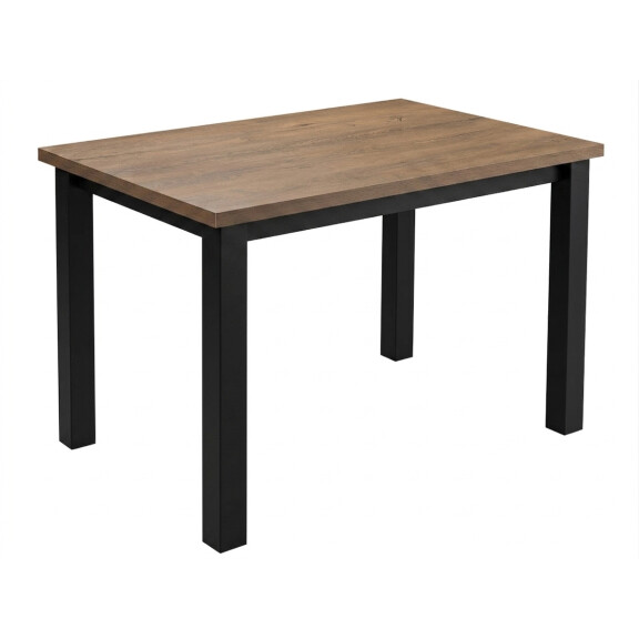 Stół do kuchni jadalni LAP 120x80 Czarny/Dąb Lefkas