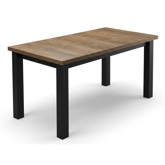 Stół do kuchni jadalni rozkładany LAP 150/190x80 Czarny/Dąb Lefkas
