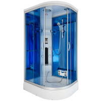 Kabina prysznicowa z hydromasażem zabudowana 120x85 MO-02188WP prawa