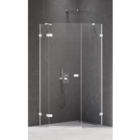 Biała kabina pięciokątna 100x80 EXK-3871 Avexa New Trendy White