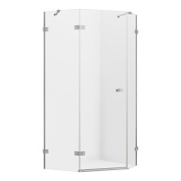 Kabina pięciokątna 100x80 EXK-3892 Avexa New Trendy Chrom