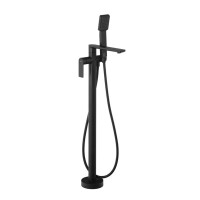 Czarna bateria wannowa wolnostojąca CMB7159BL Trino Corsan