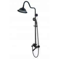 Zestaw natryskowy retro w kolorze czarnym Old Black Rea