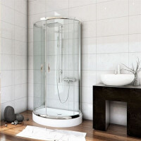 Kabina przyścienna szkło przeźroczyste 100x80 BK501XT+