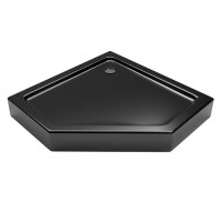 Brodzik prysznicowy pięciokątny czarny 90x90 BKB022PKB Sea-Horse