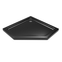 Brodzik prysznicowy pięciokątny czarny niski 90x90 BKB022PPB Sea-Horse