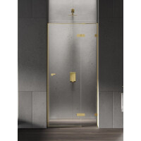 Złote drzwi prysznicowe uchylne 110 cm prawe EXK-4678 Eventa Gold Shine New Trendy