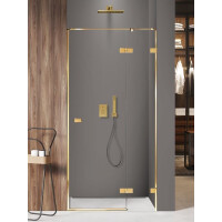 Drzwi prysznicowe złoty połysk prawe 120 cm EXK-1639 Avexa Gold Shine New Trendy