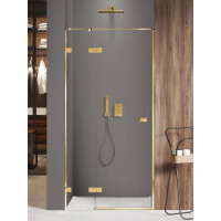 Drzwi prysznicowe złoty połysk lewe 80 cm EXK-1630 Avexa Gold Shine New Trendy