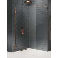 Miedziana ścianka prysznicowa 100 cm EXK-7137 Avexa Copper Brushed New Trendy
