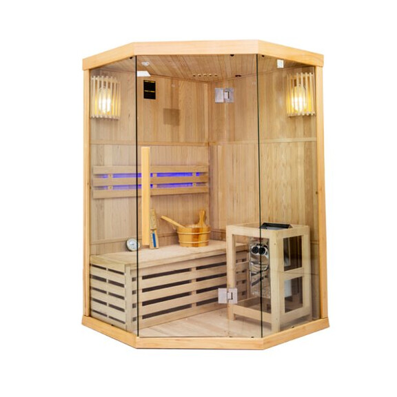 Sauna fińska 2 osobowa wysokotemperaturowa 3,5KW Harvia 120x120 cm Oslo2