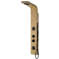 Bali Corsan panel natryskowy bambusowy czarny bateria termostat B-231