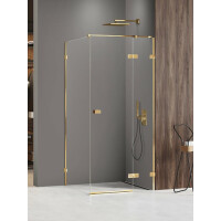Złota kabina prysznicowa prawa 120x120 EXK-6809 Avexa Gold Shine XR New Trendy