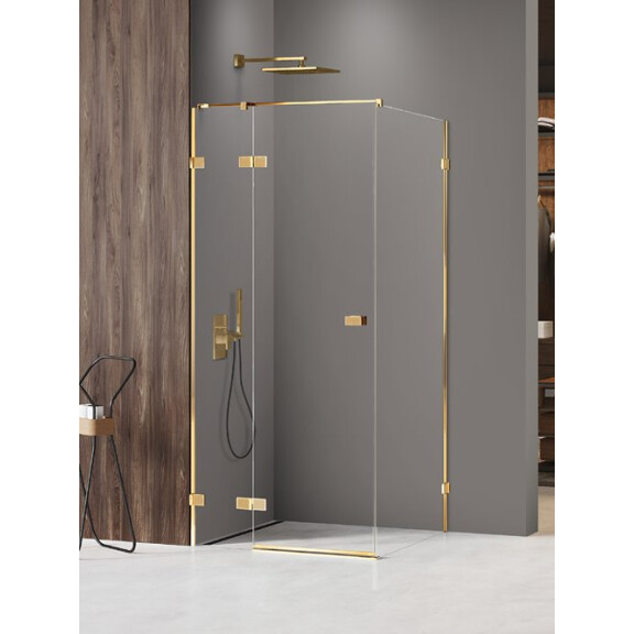 Złota kabina prysznicowa lewa 120x100 EXK-6777 Avexa Gold Shine XR New Trendy
